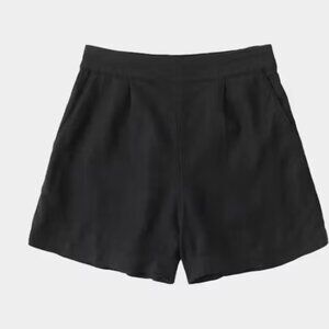 Abercrombie and Fitch Pull On Linen Women's Black Shorts